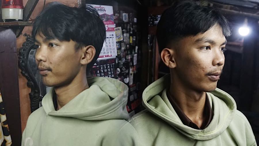 Meskipu! memasang tarif yang murah, namun para pelanggannya merasa puas dengan hasilnya. (Bloomberg Technoz/Andrean Kristianto)