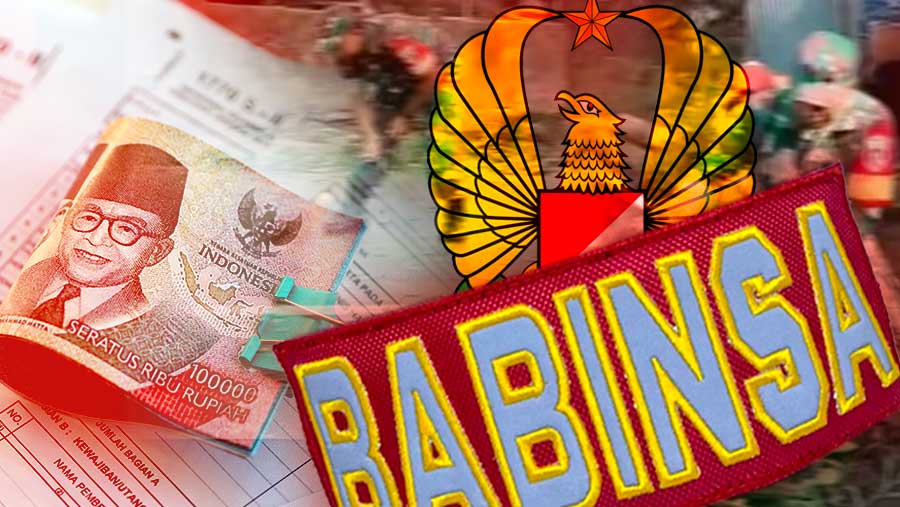 Ilustrasi Babinsa TNI AD (Diolah)