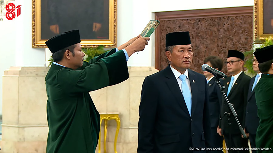 Pelantikan Kepala BGN serta Gubernur dan Wagub Universitas Republik Indonesia, 22/07/2026 (Youtube: Sekretariat Presiden)
