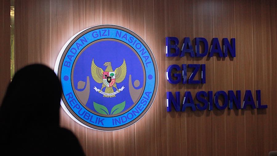 Pekerja beraktivitas di kantor Badan Gizi Nasional (BGN), Jakarta, Rabu (22/7/2026). (Bloomberg Technoz/Andrean Kristianto)