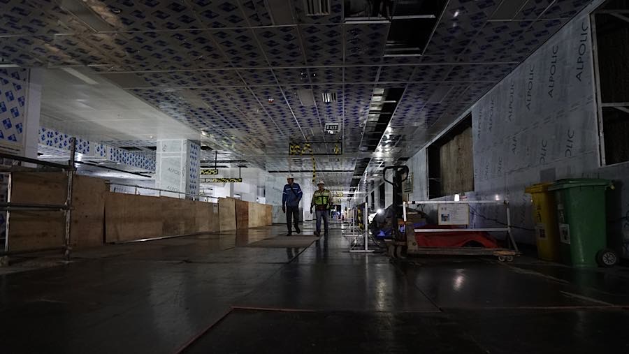Salah satu stasiun yang akan menjadi ikon pada fase 2A adalah Stasiun Monas dengan panjang sekitar 220 meter. (Bloomberg Technoz/Andrean Kristianto)