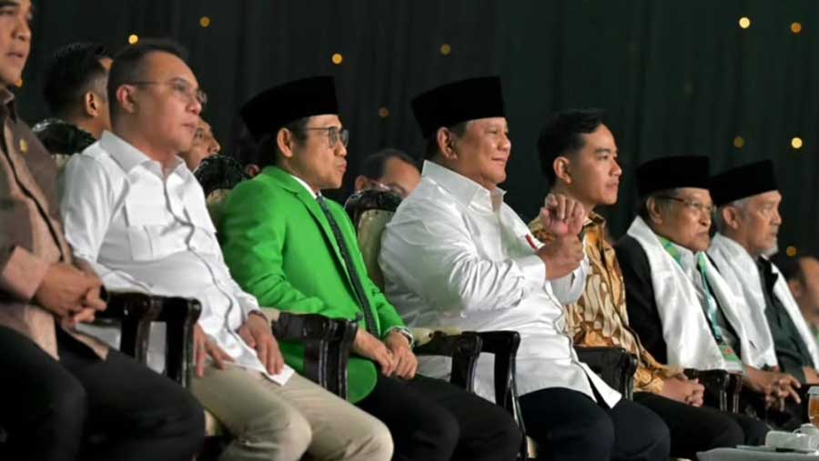 Presiden Prabowo menghadiri peringatan Hari Lahir ke-28 Partai Kebangkitan Bangsa di Jakarta International Convention Center (23/7/2026) (Dok. Setkab)