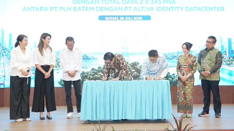 PLN Batam dan ALTIVA Data Center Tandatangani PJBTL 2x345 MVA (Dok. PLN)