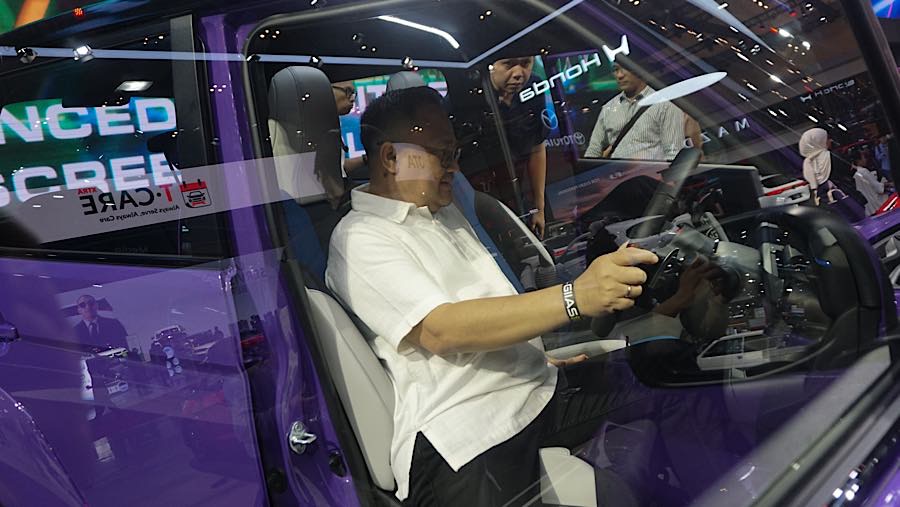 secara keseluruhan ada 10 merek otomotif baru yang bergabung di GIIAS 2026. (Bloomberg Technoz/Andrean Kristianto)