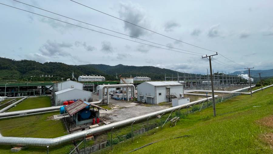 PLTP Sarulla di Tapanuli Utara, Sumatra Utara. (Bloomberg Technoz/Azura Yumna)