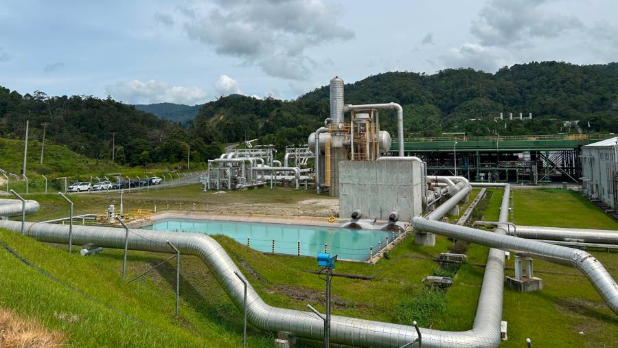 PLTP Sarulla di Tapanuli Utara, Sumatra Utara. (Bloomberg Technoz/Azura Yumna)