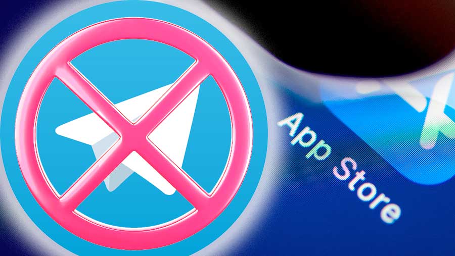 Ilustrasi Kabar aplikasi telegram dihapus dari app store Apple (Diolah)