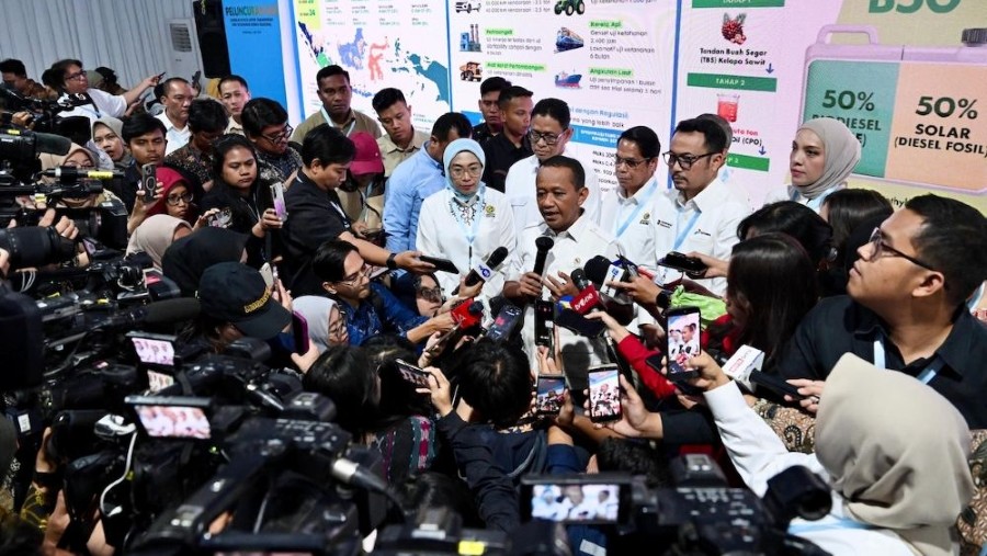 Menteri ESDM, Bahlil Lahadalia saat peluncuran B50.