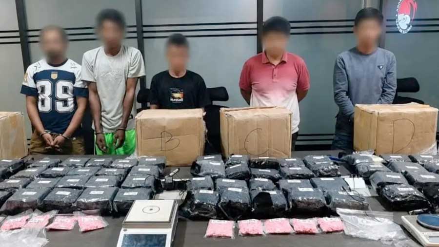 Tim Subdirektorat IV Direktorat Tindak Pidana Narkoba Bareskrim Polri berhasil mengungkap jaringan peredaran narkotika (Dok. Humas Polri)