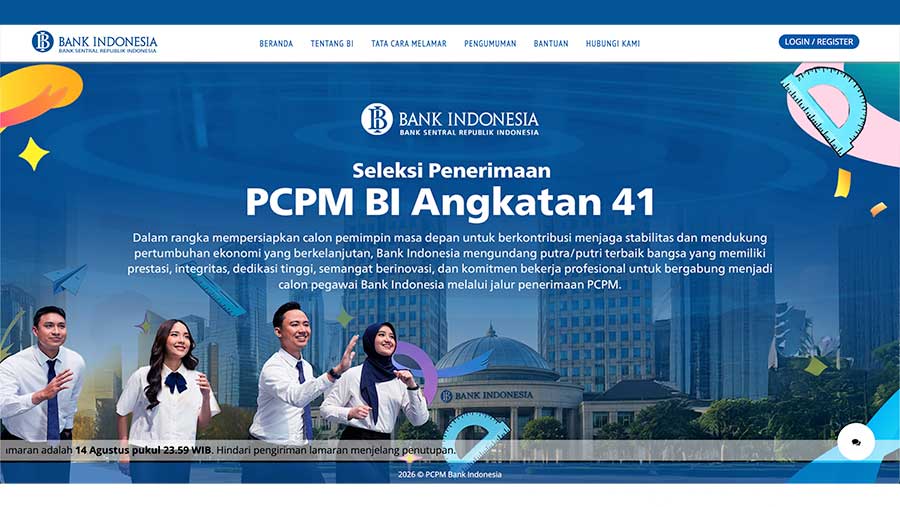 Lowongan Bank Indonesia PCPM Angkatan 41 (Dok. BI)