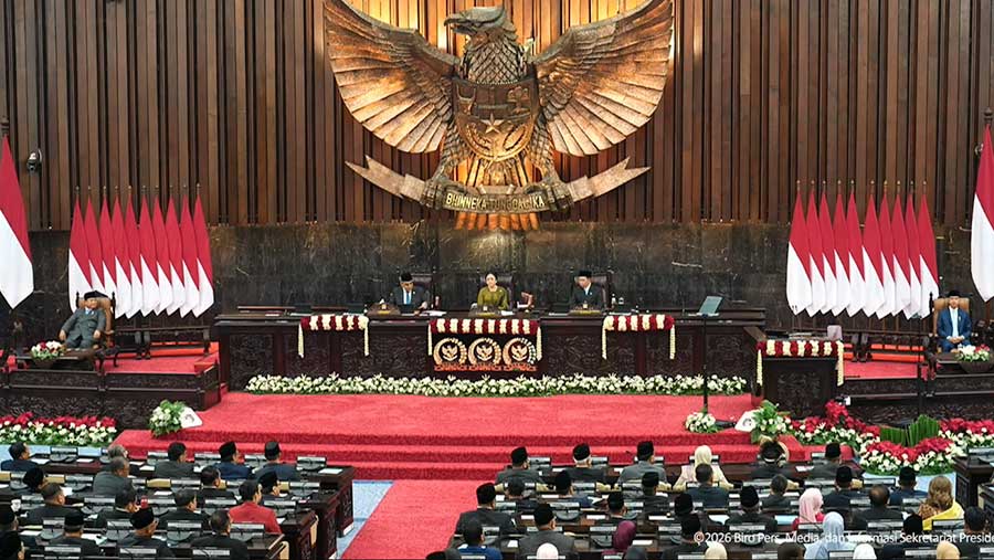 Pidato Presiden RI pada Sidang Tahunan MPR dan Sidang Bersama DPR dan DPD, (14/08/2026). (YouTube Sekretariat Presiden)