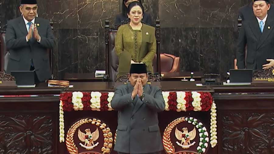 Pidato Presiden RI pada Sidang Tahunan MPR dan Sidang Bersama DPR dan DPD, (14/08/2026). (YouTube Sekretariat Presiden)