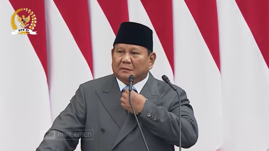 Pidato Presiden RI pada Sidang Tahunan MPR dan Sidang Bersama DPR dan DPD, (14/08/2026). (YouTube Sekretariat Presiden)