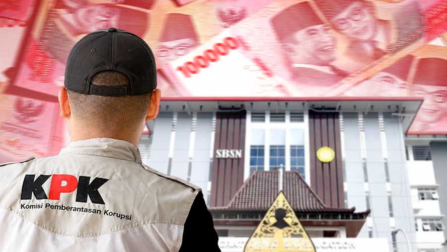 Ilustrasi penyidik KPK di Fakultas Kedokteran Unsoed (Diolah)
