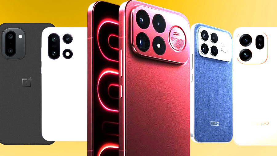 Poco F9, OnePlus 15. OnePlus 15R, Redmi K100 Pro Max, Oppo Find X9s 5G (Diolah)