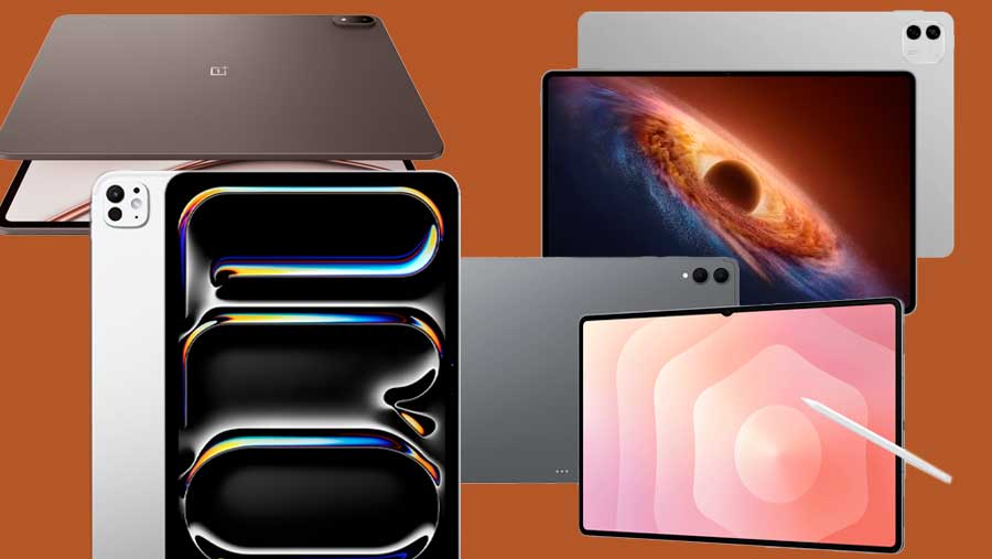 Apple iPad Pro M5, Samsung Galaxy Tab S11 Ultra, OnePlus Pad 4, Honor MagicPad 4 (Diolah)