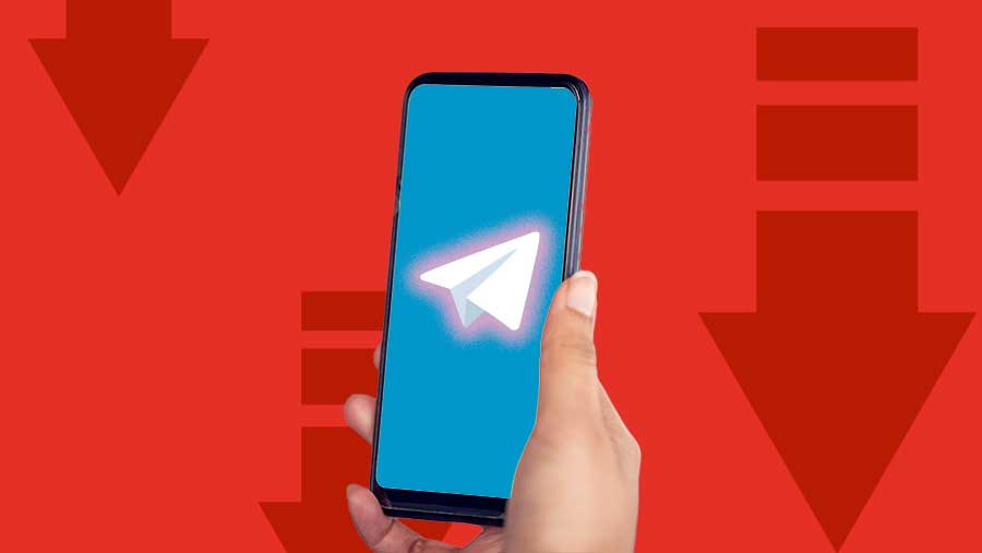 Ilustrasi platform Telegram alami down (Diolah)