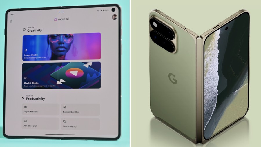 Membandingkan Google Pixel 11 Pro Fold vs Motorola Razr Fold. dok: Google Pixel/Bloomberg