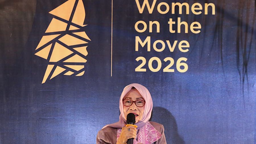 CEO COOP Coffee Foundation, Yuana Sutyowati saat berbicara dalam Welcoming Dinner Women on The Move 2026 di Lombok, Jumat (11/9/2026).