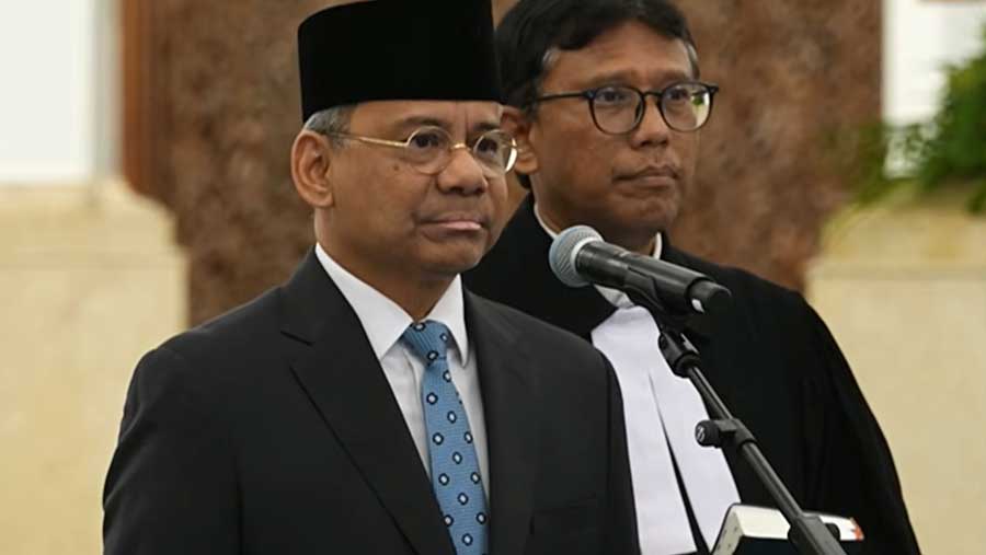 Suahasil Nazara dilantik menjadi Menteri Keuangan (Dok. YouTube Sekretariat Presiden)
