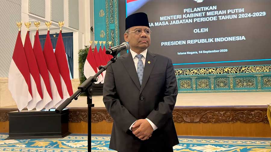 Suahasil Nazara dilantik menjadi Menteri Keuangan (Bloomberg Technoz/Azura Yumna)