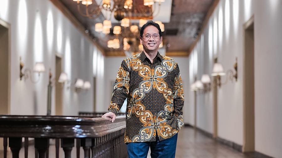 Menteri Keuangan, Purbaya Yudhi Sadewa saat diwawancarai di Jakarta (10/9/2026). (Dian Triyuli Handoko/ Bloomberg Technoz)