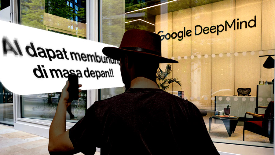 Ilustrasu Mantan Karyawan Laboratorium DeepMind Milik Google Mengunggah Postingan yang Memancing Reaksi (Diolah)
