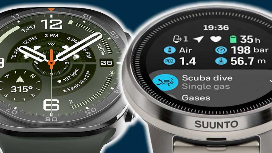 Membandingkan perangkat jam tangan outdoor: Galaxy Watch Ultra2 vs Suunto Ocean (Diolah)