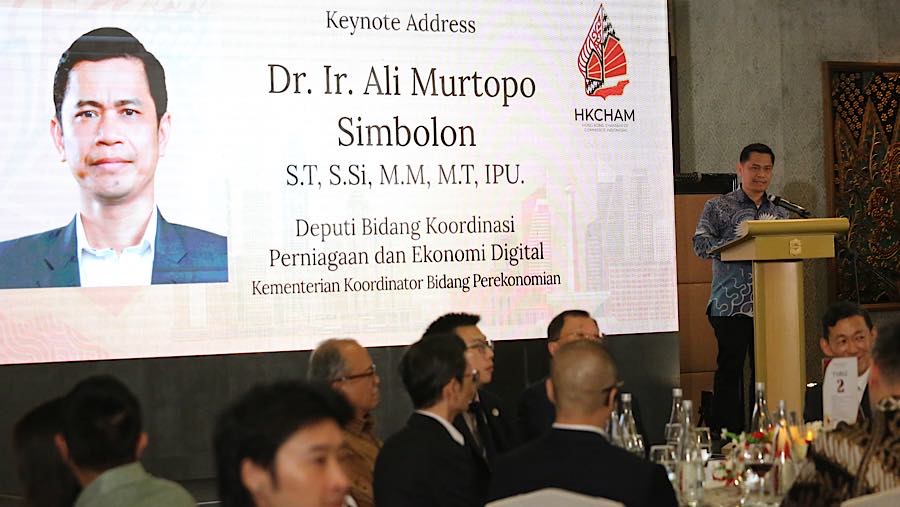 Inaugurasi HKCHAM di Jakarta, Kamis (17/9/2026). (Bloomberg Technoz/Andrean Kristianto)