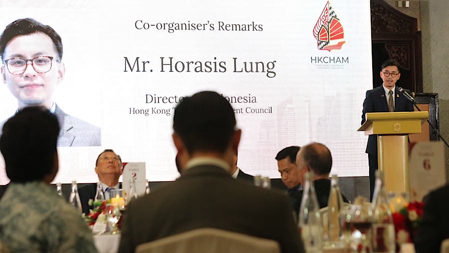 Inaugurasi HKCHAM di Jakarta, Kamis (17/9/2026). (Bloomberg Technoz/Andrean Kristianto)