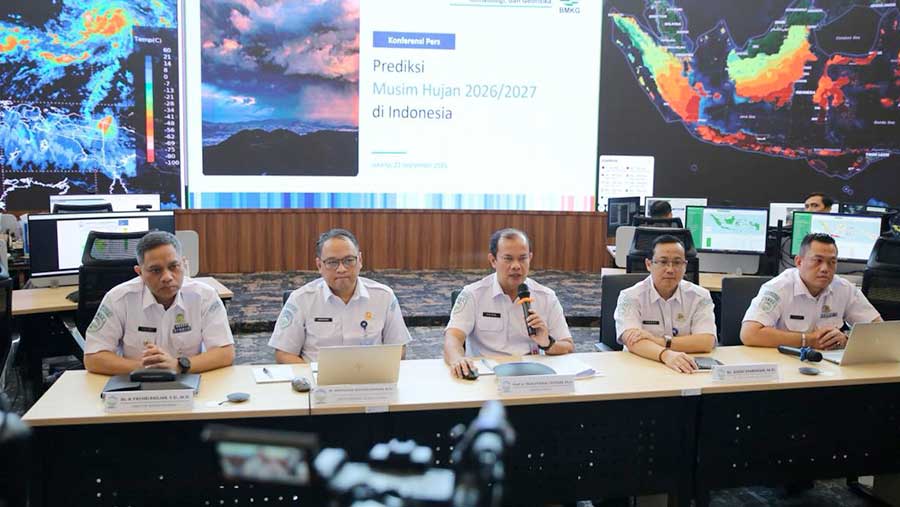BMKG menjelaskan soal prediksi musim hujan 2026/2027 (Dok. BMKG)