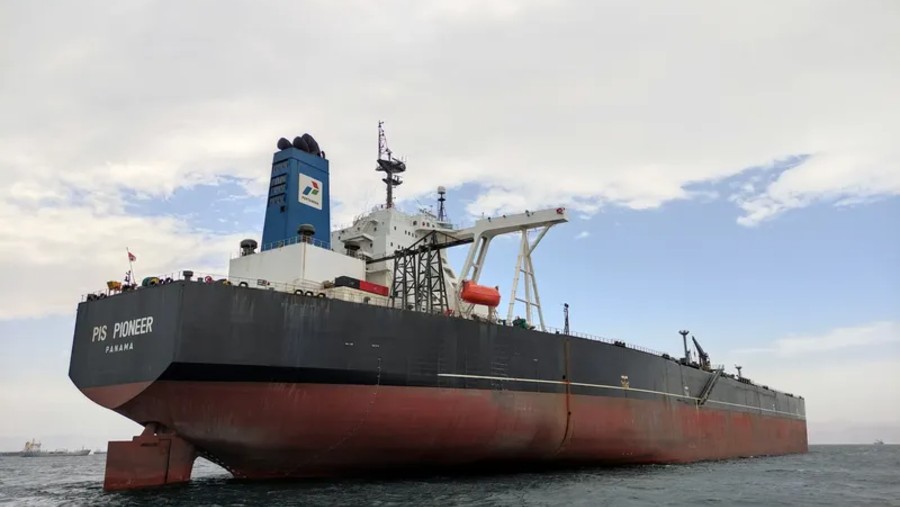 Kapal tanker super pengangkut minyak PIS Pioneer./Marine Traffic-Bambang Pujiono