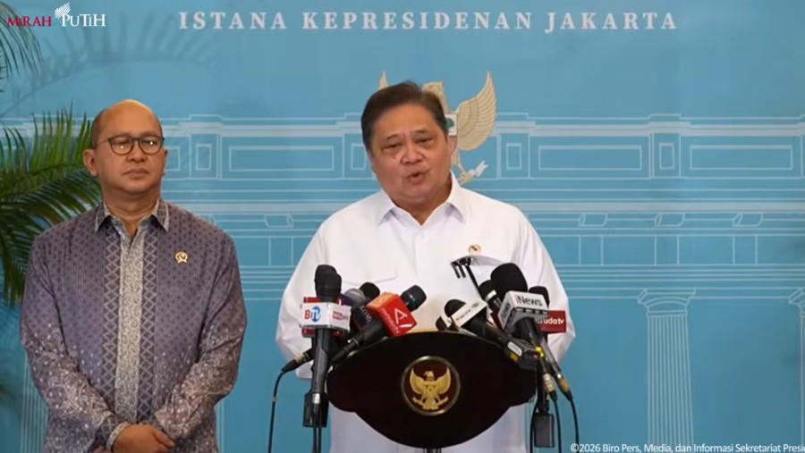 Menko Perekonomian Airlangga Hartarto di Istana Negara, Rabu (30/9/2026).