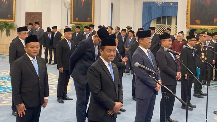 Pelantikan dan Pengucapan Sumpah Pejabat Negara, Istana Negara, (01/10/2026) (Bloomberg Technoz/Dovana Hasiana)