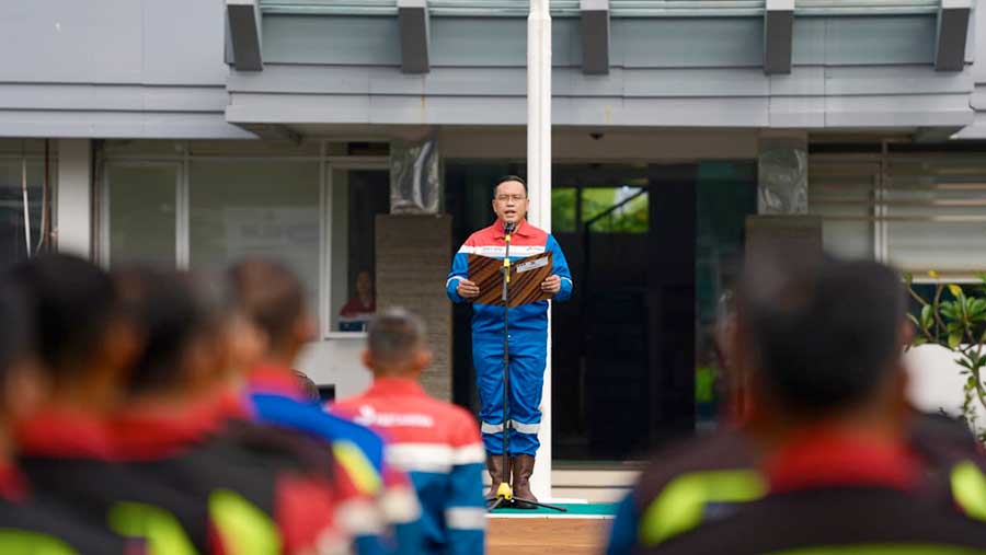 Direktur Utama PT Pertamin (Persero Menjadi Pembina Upacara Hari Pancasila di PGE Kamojang, 01 September 2026 (Dok. Pertamina)