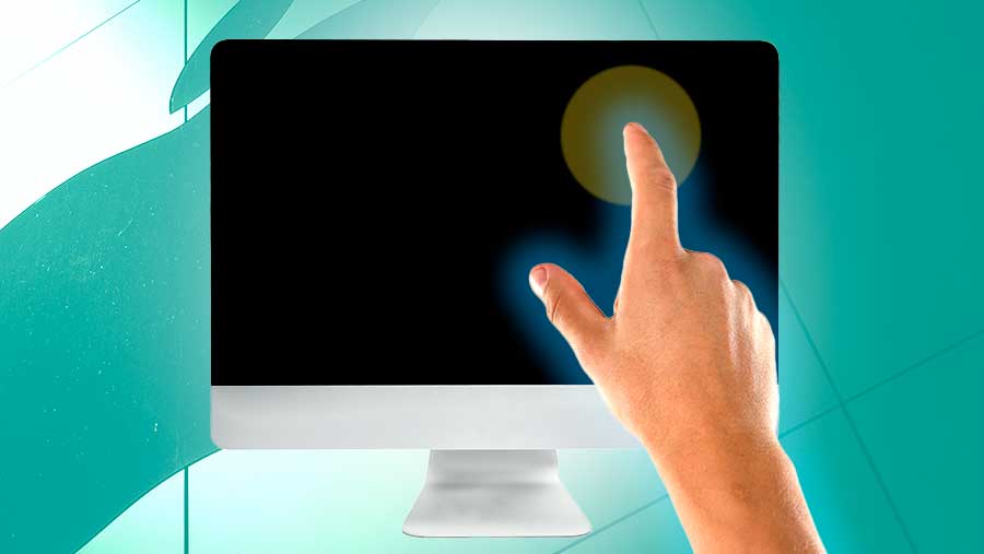 Ilustrasi Apple Inc. sedang bersiap untuk merilis versi layar sentuh atau touch screen dari komputer Mac-nya. (Diolah/Bloomberg Technoz)