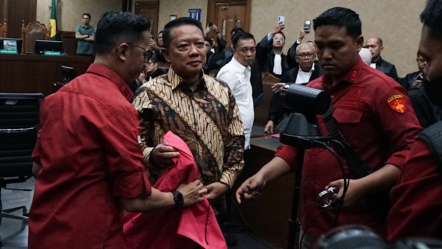 Pengadilan Tipikor menggelar sidang perdana mantan Jaksa Agung Muda Tindak Pidana Khusus (Jampidsus) Febrie Adriansyah. (Bloomberg Technoz/Andrean K)