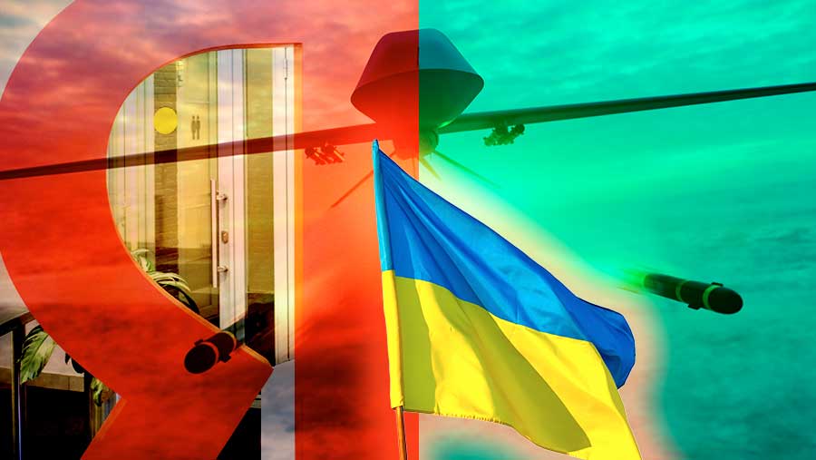 Ukraina gempur lagi pusat data milik Yandex Rusia untuk ketiga kalinya di tengah meningkatnya tekanan dari Amerika Serikat. (Diolah/Bloomberg Technoz)