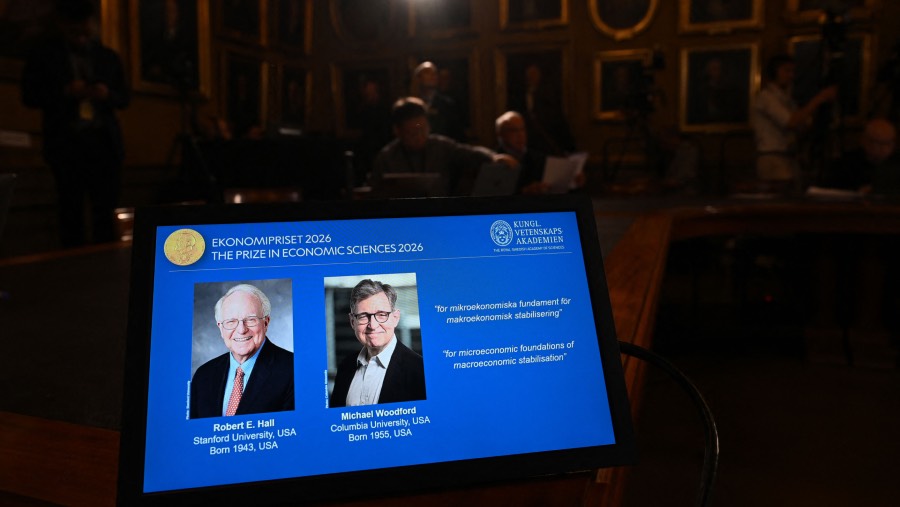 Dua ekonom AS mendapat Penghargaan Nobel Ekonomi. (Sumber: Bloomberg)