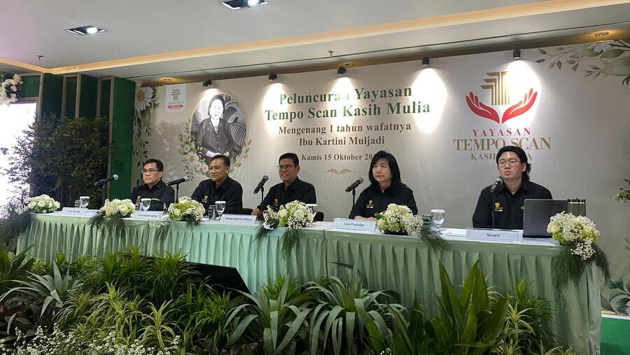 Peluncuran Yayasan Tempo Scan Kasih Mulia, Kamis (15/10/2026) (Bloomberg Technoz/ Dinda Decembria)