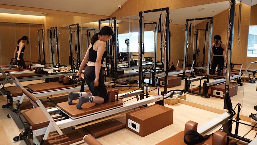 Tak hanya itu di RESET Social Club terdapat juga kelas Pilates yang bisa menjadi alternatif olahraga lainnya. (Bloomberg Technoz/Andrean Kristianto)