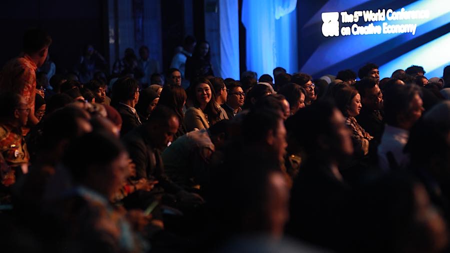 The 5th World Conference on Creative Economy (WCCE) resmi dibuka di Grand Ballroom Hotel Indonesia Kempinski, Jakarta, hari ini.