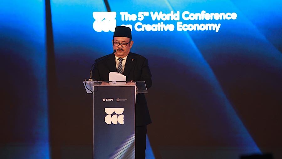 Dalam sambutan Menteri PPN/Kepala Bappenas Rachmat Pambudy, Presiden Republik Indonesia Prabowo Subianto menyampaikan pesan kepada peserta WCCE 2026.