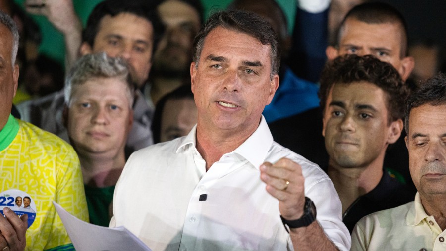 Flavio Bolsonaro. (Fotografer: Arthur Menescal/Bloomberg)