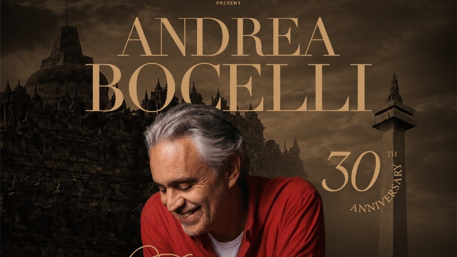 Poster konser Andrea Bocelli di Indonesia. (Sumber: Shoemaker Live)